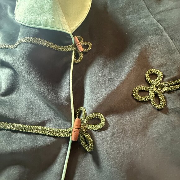 Vintage📌Gorgeous High-Quality Workmanship Plus Size Velvet Lady Jacket -Blazer - Picture 13 of 16